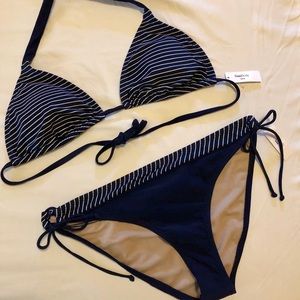GAP Body NWT Navy & White Bikini